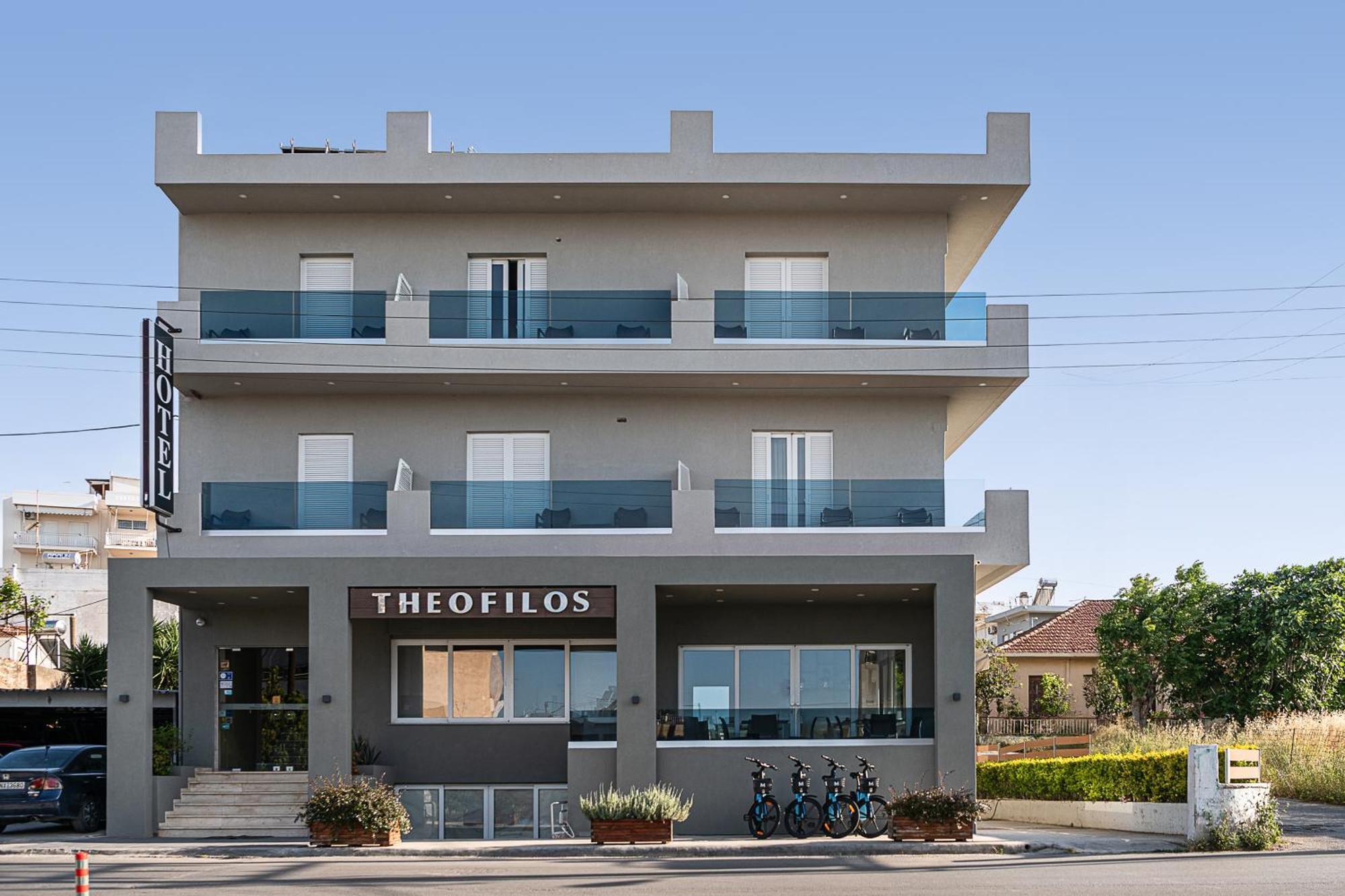 Theofilos City Hotel Chrissi Akti Chania Exterior foto